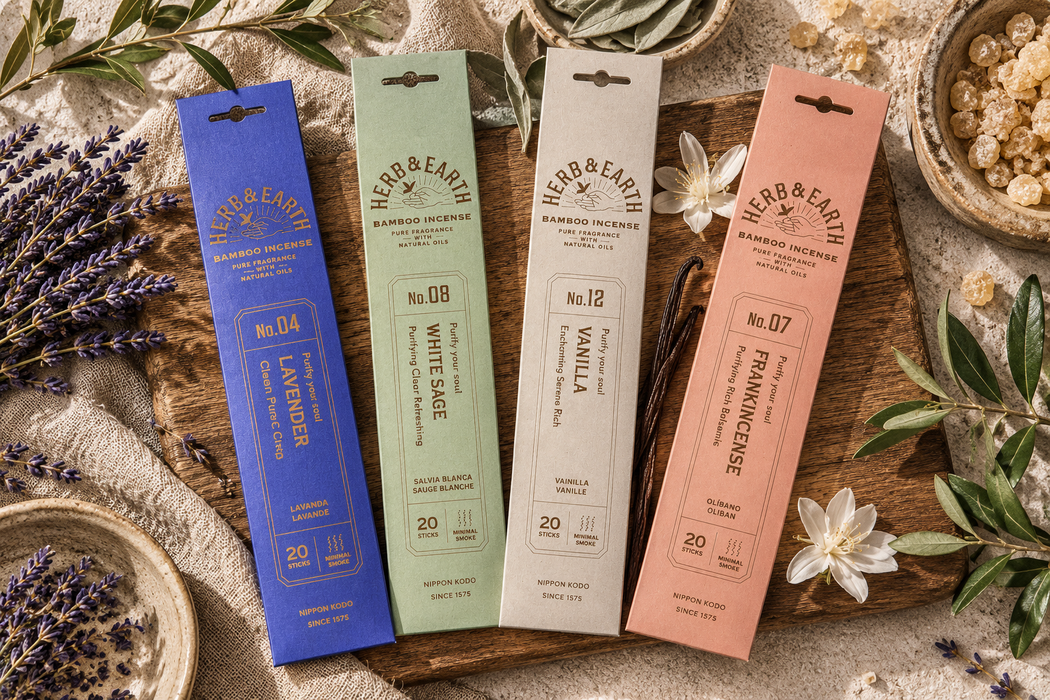 Suitsukkeet Nippon Kodo n.20 tikkua - Herb & Earth