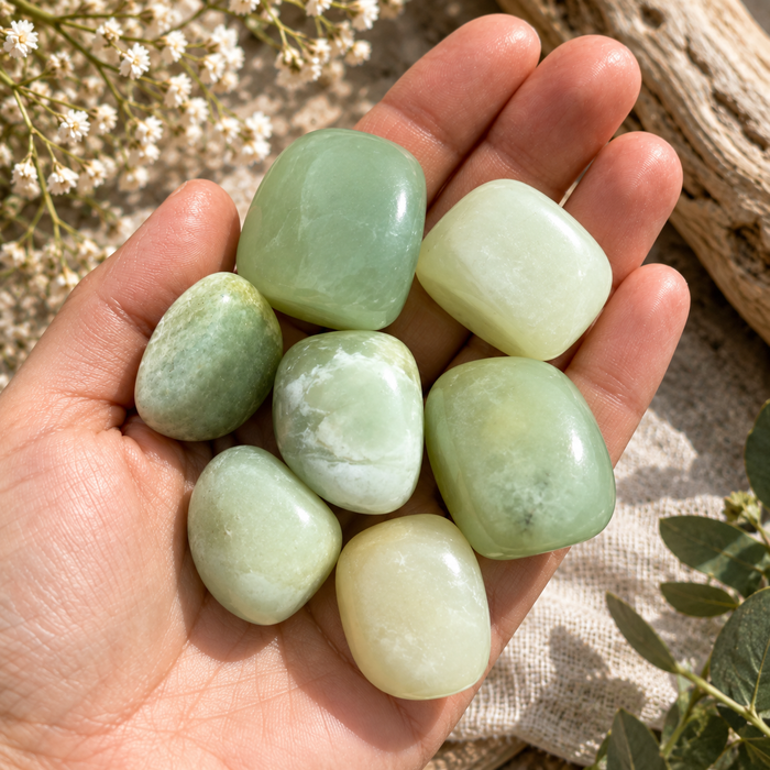 Vihreä jade (hiottu) 3-4cm