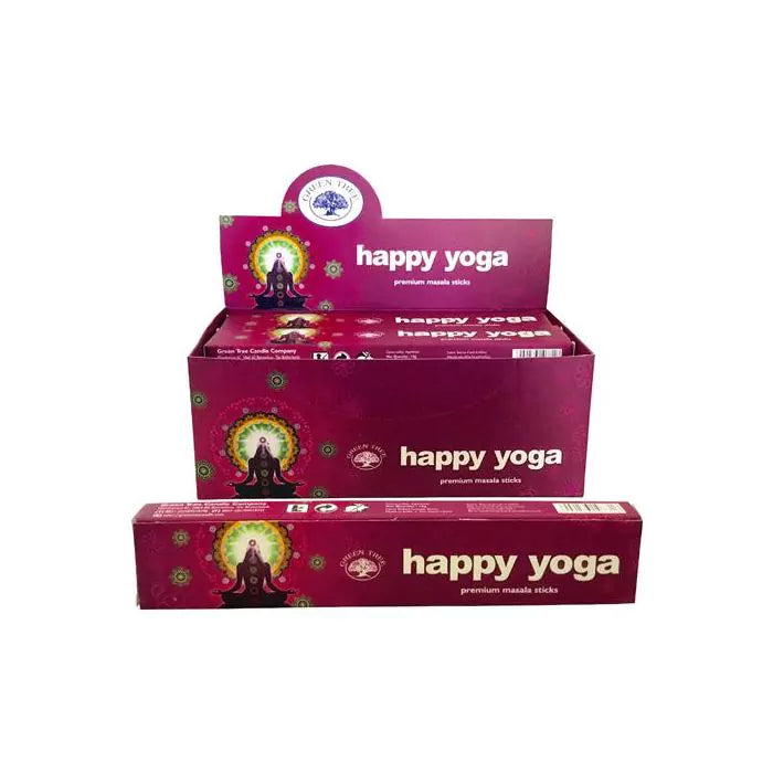 Happy Yoga Räucherstäbchen 15g – Grüner Baum