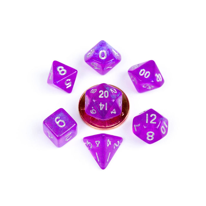 10mm Mini Acrylic Polyhedral Set - Tarotpuoti