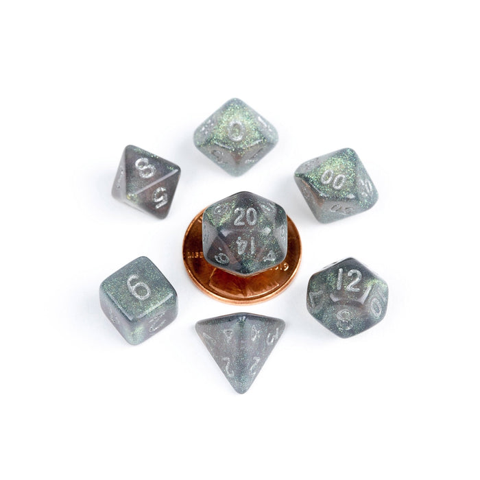 10mm Mini Acrylic Polyhedral Set - Tarotpuoti