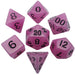 16mm Glow in the Dark Acrylic Dice Set - Glow Purple - Tarotpuoti