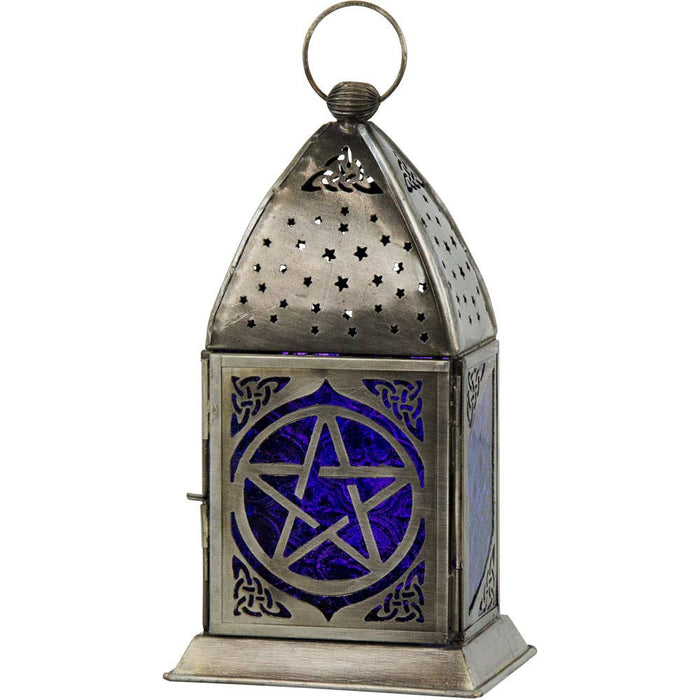 Metalllaterne Pentacle &amp; Flieder