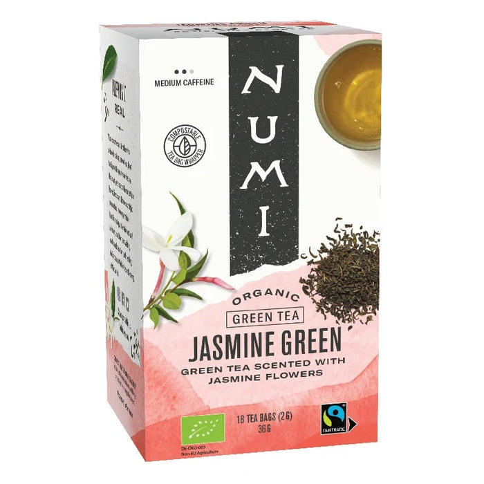 Numi Jasmine Green - luomu vihreä tee (18 pussia)