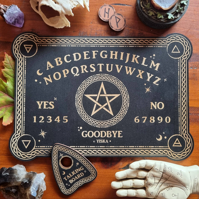 Spiritismilauta Pentagram Spirit Board & Planchette - Yiska Design
