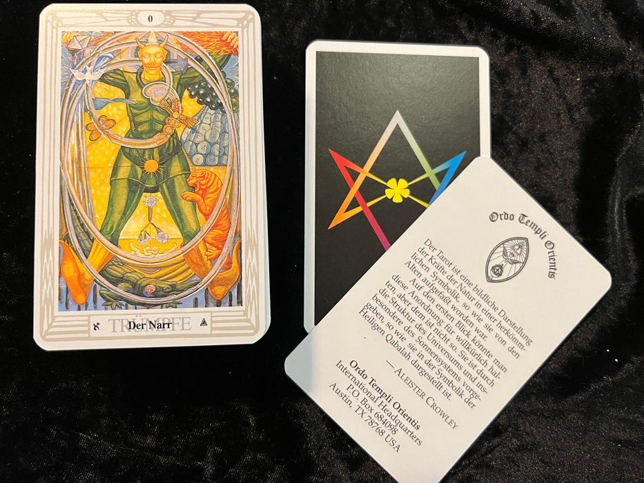Thoth Tarot Basics - Crowley Aleister (Preloved/Käytetty) Saksa/German