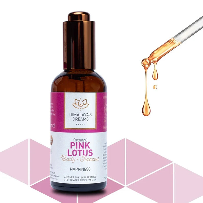 Ayurvedic face and body oil Pink Lotus / Happiness - Himalaya's Dreams