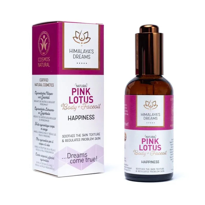 Ayurvedic face and body oil Pink Lotus / Happiness - Himalaya's Dreams