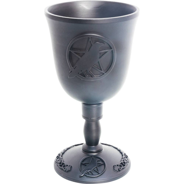 Altar chalice black Rautanen Pentacle &amp; Raven