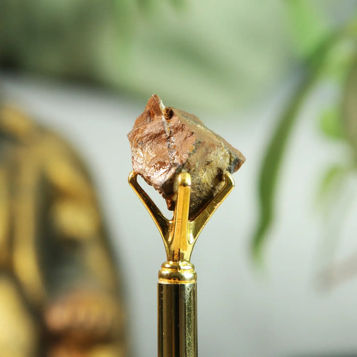 Tiger eye crystal fountain pen