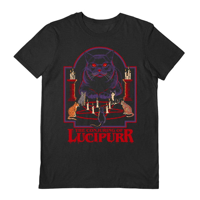 Lucipurr musta t-paita - Steven Rhodes