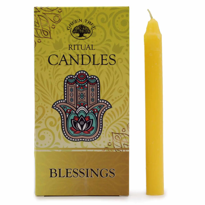 Ritual candles 10 pcs, various - Green Tree