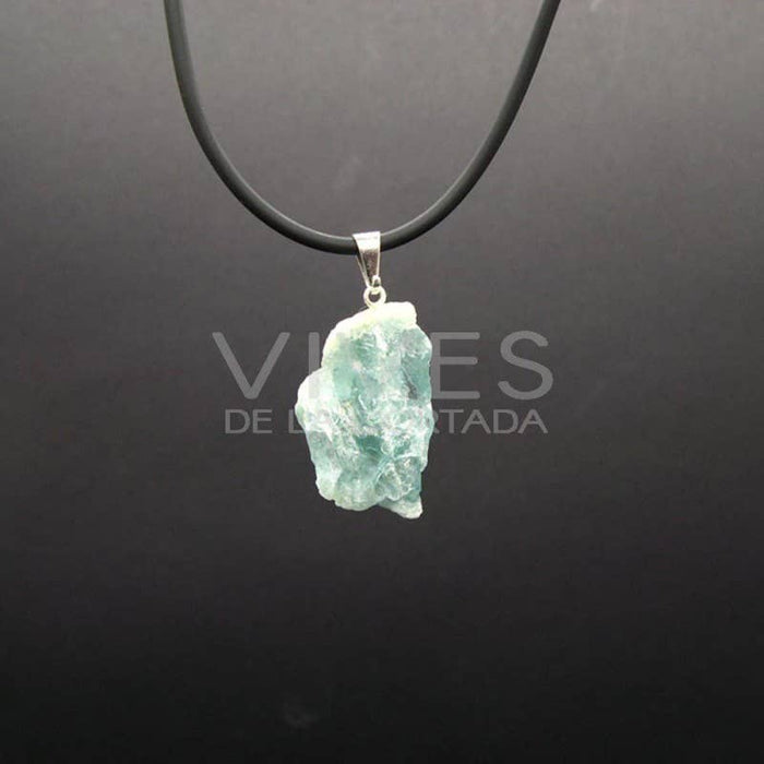 Aquamarine raw pendant