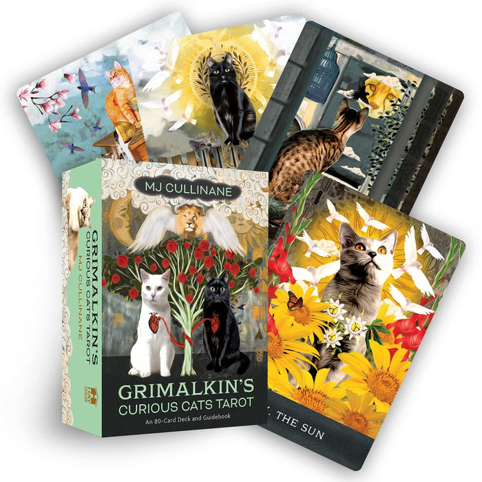 Grimalkin's Curious Cats Tarot : An 80-Card Deck and Guidebook - MJ Cullinane