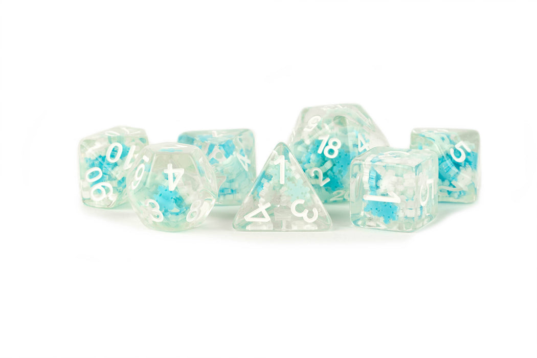 Roolipeli nopat 16mm Lumihiutale sisällä - Metallic Dice Games