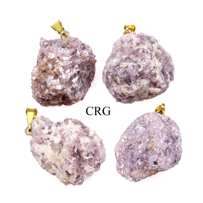 Lepidolite pendant raw piece