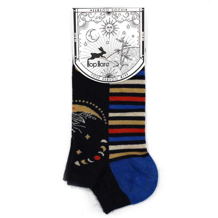 Hop Hare Bamboo Ankle Socks (36-40) - Lunar Phases