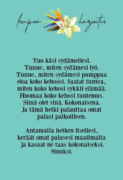 Kun tuntuu pahalta - Hidasta Elämää