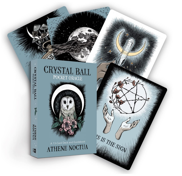 Crystal Ball Pocket Oracle: A 13-Card Deck and Guidebook - Athene Noctua