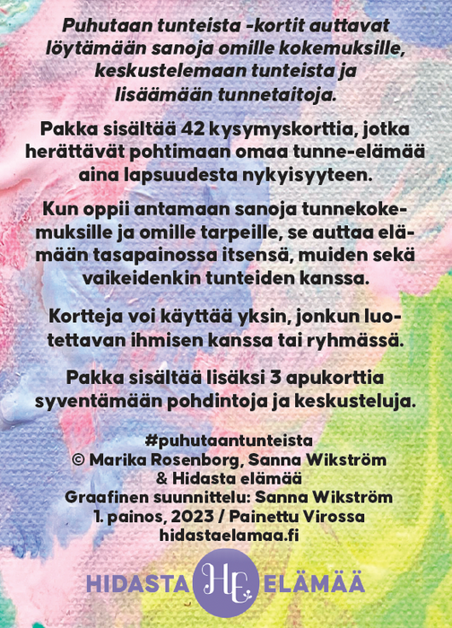 Puhutaan tunteista -kortit - Hidasta Elämää