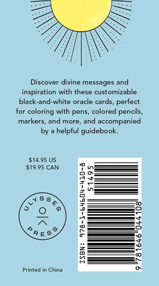 Angel Oracle Cards: Create and Color: 33 Customizable Cards and Step-by-Step Guidebook for Guidance and Self-Reflection - Tarotpuoti