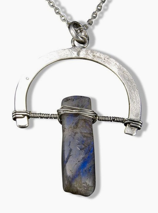 Banjara Sodalite Open Arc Long Necklace (Anju Jewlery) - Tarotpuoti