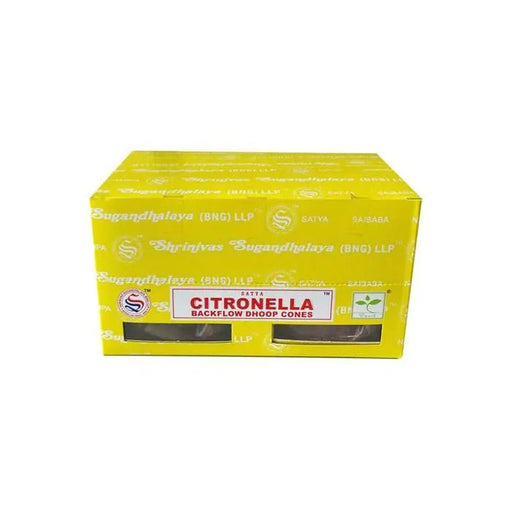 Citronella suitsukekartio 24kpl - (takaisinvirtaava) - Satya - Tarotpuoti