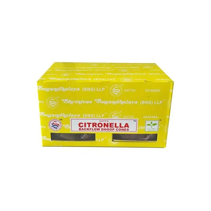 Citronella suitsukekartio 24kpl - (takaisinvirtaava) - Satya - Tarotpuoti