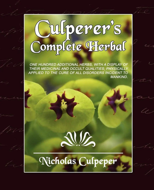 Culpeper's Complete Herbal Paperback – Nicholas Culpeper - Tarotpuoti