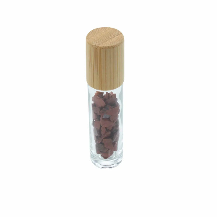 Kristalli puukorkki roll-on pullo 10ml eteerisille öljyille (useita versioita)