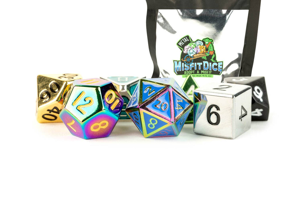 Misfit Metal Dice Set: Adopt A Misfit - metallinen yllätysnoppasetti - Fanroll