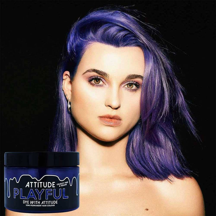 Playful Purple Hair dye- vegan, not tested on animals - Attitude Hair Dye