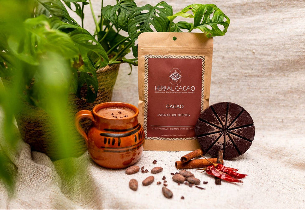 Signature Blend Ceremonial Grade Cacao 100g ceremony cocoa - Herbal Cacao