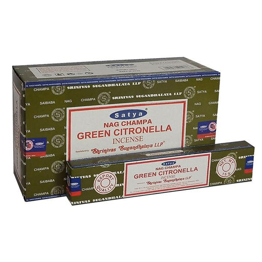 Green Citronella suitsuketikku 15g - Satya - Tarotpuoti