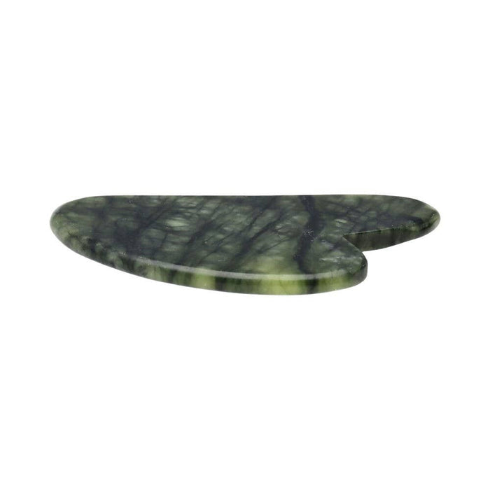 Gua Sha Jade tumma hierontakivi 8cm - Tarotpuoti