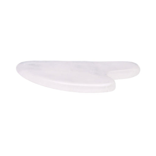 Gua Sha Jade vaalea hierontakivi 8cm - Tarotpuoti