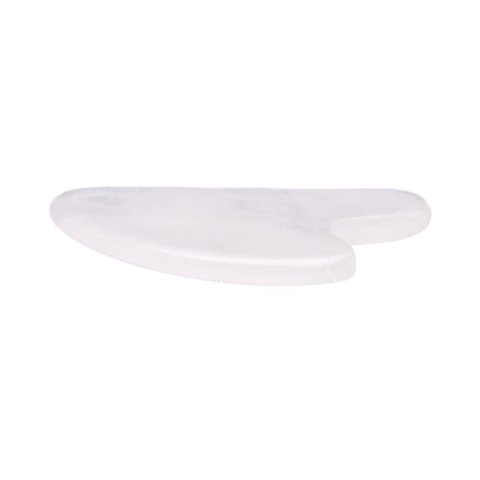 Gua Sha Jade vaalea hierontakivi 8cm - Tarotpuoti