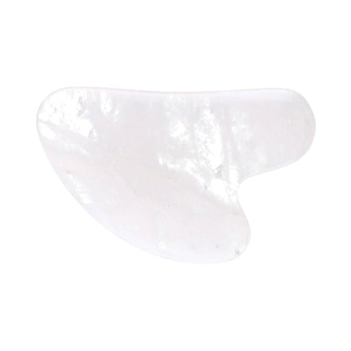 Gua Sha Jade vaalea hierontakivi 8cm - Tarotpuoti