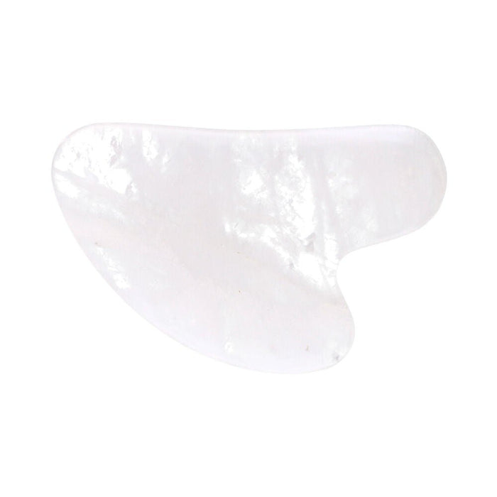 Gua Sha Jade vaalea hierontakivi 8cm - Tarotpuoti