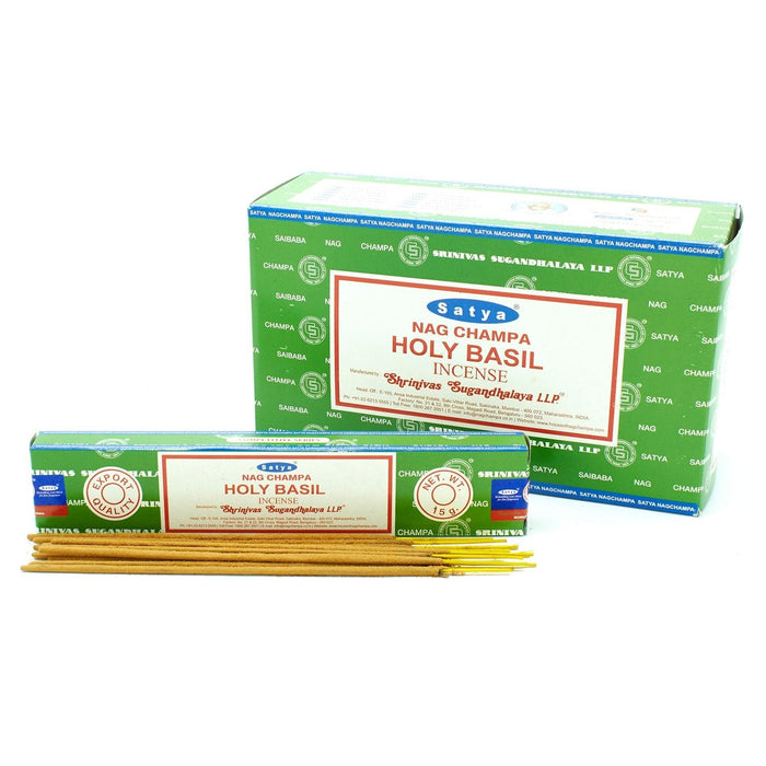 Holy Basil Nag Champa suitsuketikku 15g - Satya - Tarotpuoti