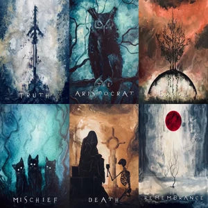 Spirits & Shadows Oracle Deck - 52 Card Intuitive Oracle Deck Featuring Original Ar - J Edward Neill