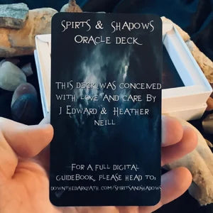 Spirits & Shadows Oracle Deck - 52 Card Intuitive Oracle Deck Featuring Original Ar - J Edward Neill