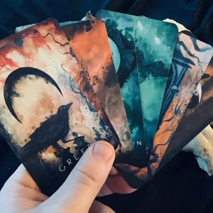 Spirits & Shadows Oracle Deck - 52 Card Intuitive Oracle Deck Featuring Original Ar - J Edward Neill