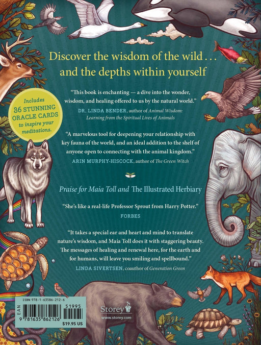 Illustrated Bestiary: Guidance and Rituals from 36 Inspiring Animals - Maia Toll - Tarotpuoti