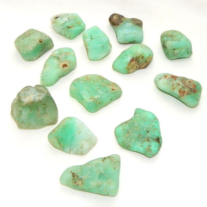 Krysopraasi (Chrysoprase) rumpuhiottu 2-3cm - Tarotpuoti