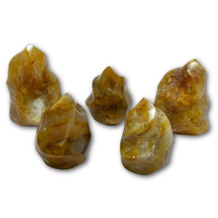 Limoniitti kvartsi liekki - Golden Healer Flame 700-800g - Tarotpuoti