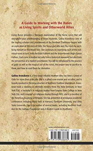 Living Runes: Theory and Practice of Norse Divination - Galina Krasskova - Tarotpuoti