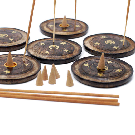 Mango Wood suitsukelevy eri kuvioilla 10cm - Tarotpuoti