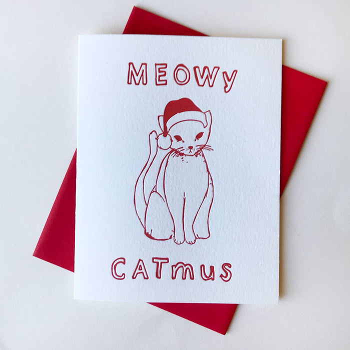 Meowy Catmus kortti ja kuori - Steel Petal Press - Tarotpuoti