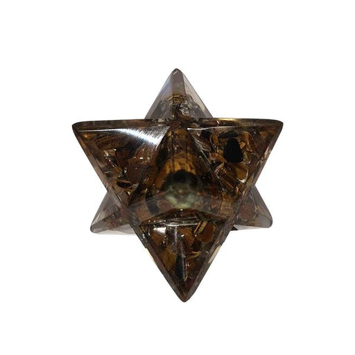 Merkaba tähti tiikerinsilmä orgoniittia - Tarotpuoti